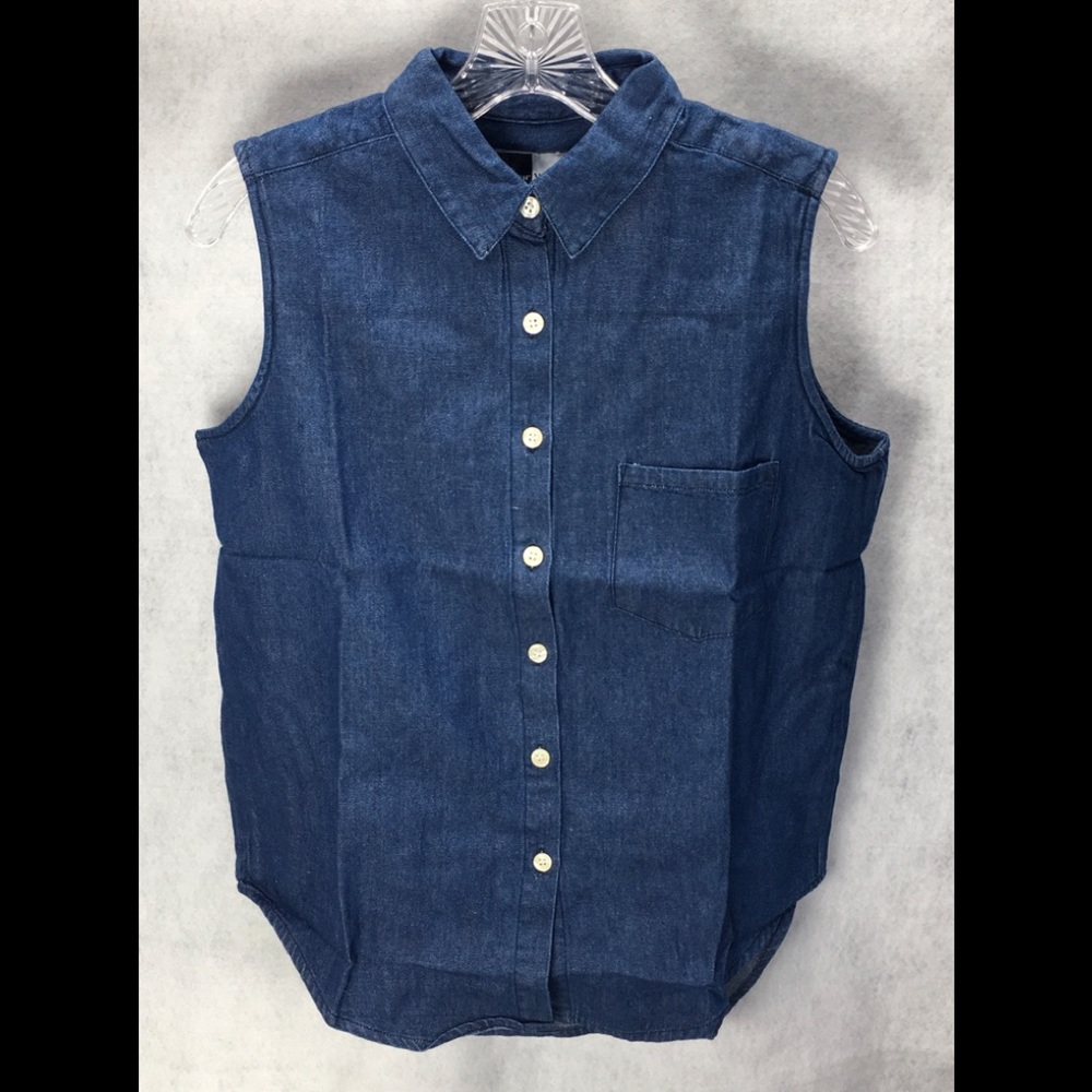 VTG Willi Wear Womens SZ M Jean Jacket Denim Vest